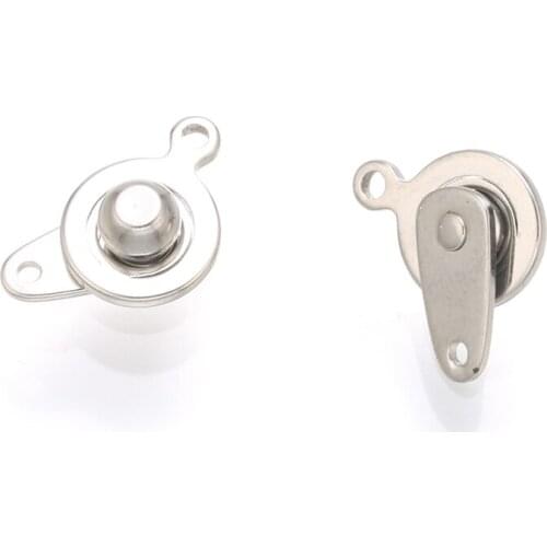 5 pcs 9mm stainless steel high quality snap Clasp Bracelet Fastener Hook Connector For Jewelry Making Necklace DIY Accessories