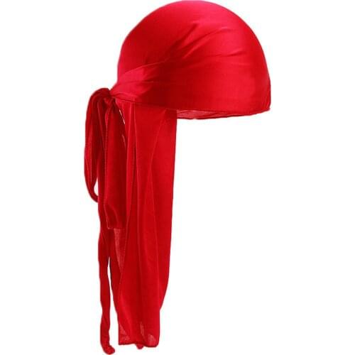 Unisex Men Women Bandana Hat Silky Satin Durag Do Doo Durag Long Tail Head Wrap Head Scarf Wrap Street Cap Head Wear Hip Hop#P30