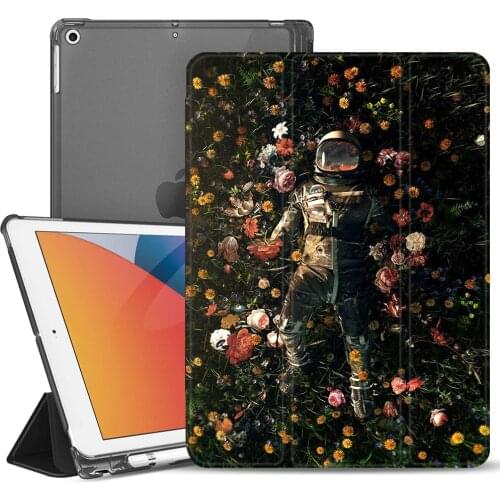Wildflower Astronaut Silicone ipad Case For 10.9 inch Air 4 2020 10.5 inch Air 3 iPad Pro 7th 8th 5th 12.9 Pro 2018 Mini 5 Cover