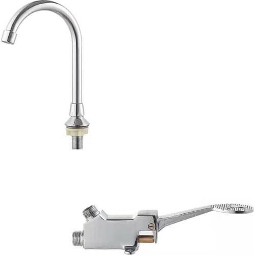 Brass Material Chrome Finishing Color Deck Mounted Pedestal Tap