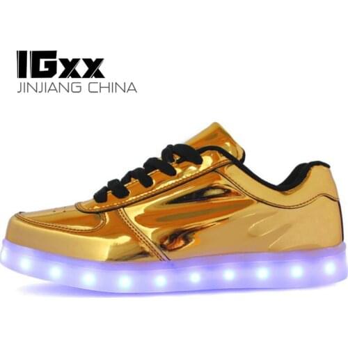 IGxx LED Light Up Shoes Light For Men LED Sneakers USB Recharging LED Shoes LED Women Glowing Luminous Flashing Shoes Kids