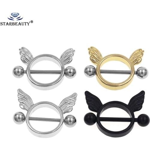 1 Pair 14G /16G Cute Rabbit Nipple Rings Cute Mouse Nipple Shield Nipple Piercing Aliexpress Hot Body Jewelrys