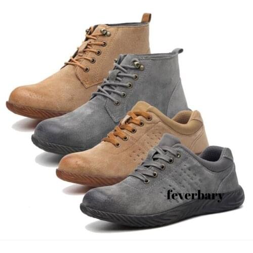 High Quality Work Shoes Anti-smashing Stab Safety Shoes Winter Plus Velvet Waterproof Mens Shoes Indestructible Mens Boots