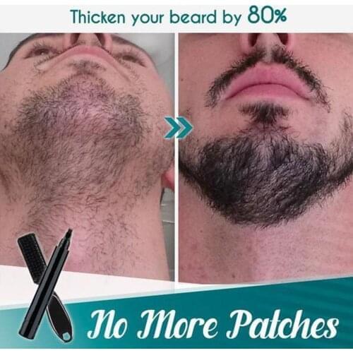 Beard Filling Pen Kit Barber Pencil With Brush Salon Facial Hair Engraving Styling Eyebrow Tool Male Mustache Repair Shape