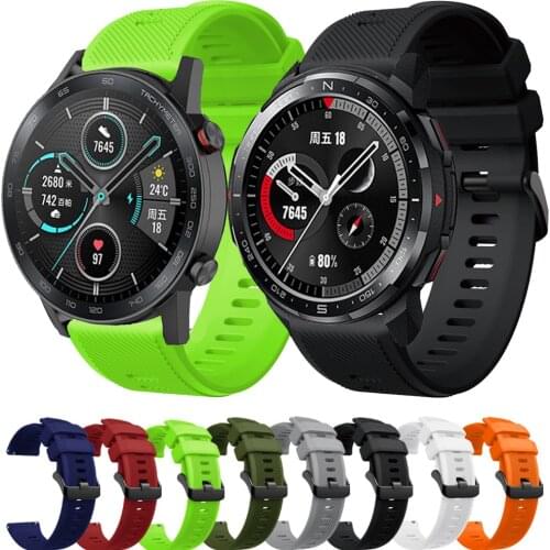 22mm Watch band For Honor Watch GS Pro Strap Honor Magic Watch 2 46mm Quick Release Silicone Bracelet Watchband Wristband Correa
