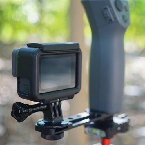 Handheld Gimbal Stabilizer Holder Tripod L Bracket for DJI GoPro OSMO Mobile 2 Smooth 4 Camera Phone Mount Stand Adapter Clip