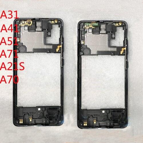 Middle Frame For Samsung Galaxy A31 A41 A51 A71 A70 A21S Housing Case A315 A415 A515 A715 Smart Phone Middle Frame Bezel
