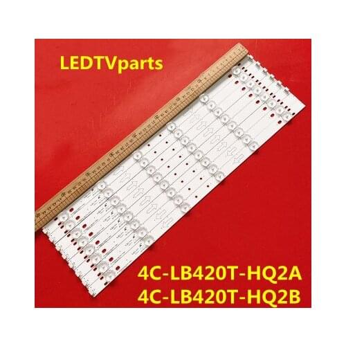 100% original & new 1set=8pcs LED Bar Light for TCL 42E10 backlight BD420E32-0601A/0601B-01 4C-LB420T-HQ2A/HQ2B
