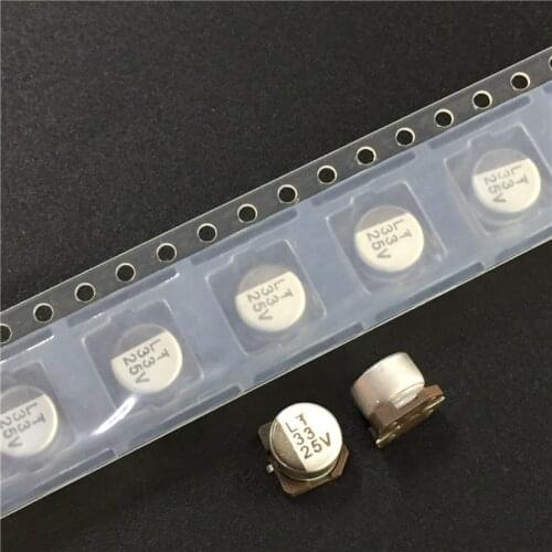 20pcs 3.3uF 35V NICHICON WX series 3x5.4mm 35V3.3uF Chip type SMD Aluminum Electrolytic Capacitor