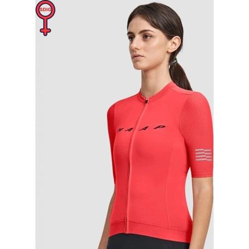 2021 MAAP Team Pro Cycling Jersey Women New Apparel Short Sleeve Bicycle Wear Bset Sell Solid Color Style Super Breathing Shirt