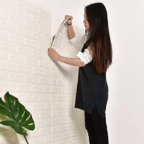 3D Brick Wall Stickers DIY Self Adhensive Decor Foam Waterproof Wall Covering Wallpaper For TV Background Kids Living Room