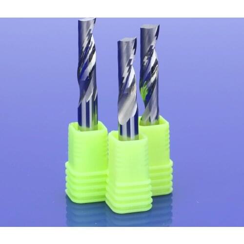 5Pcs 6mm Single Flute Milling cutters for Aluminum CNC Tools Solid Carbide,aluminum composite panels