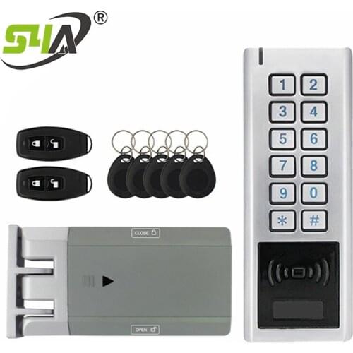 Wireless Access Control Door Lock With two 433MHz Remote Transmitters for wooden door or metal door