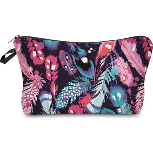 BU Store Fashion Brand Makeup Bags New Cosmetic bag Heat Transfer Printing Women Travel cosmetic organizer bag