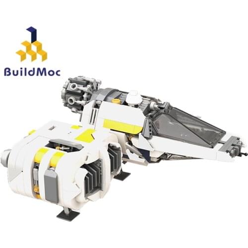 Buildmoc Star Movie BH-190 Aka L-WING Spaceship or called Horn Building Blocks Spacecraft Education Children Toys For Boys Gift