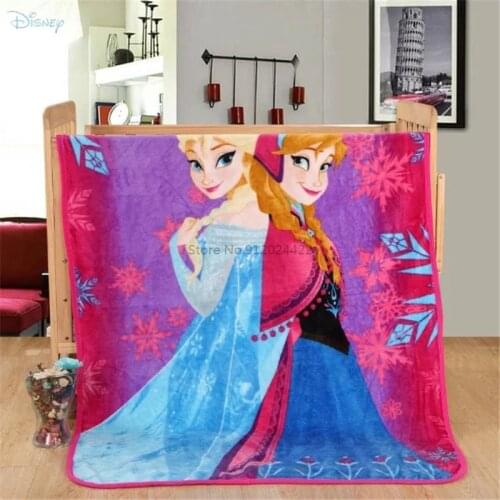 Children Kids Baby Cute Blue Lilo Stitch Spider Man Frozen Lightning McQueen Cars Flannel Throw Blanket Pets Small Size 70x100cm