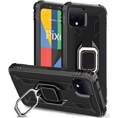 For Goolgle Pixel 4 4a Pixel 5 Pixel 4xl 4a 5g alloy+tpu vehicle Magnetic ring bracket anti Fall prevention mobile phone case