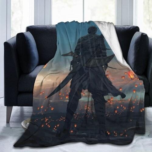 Ghost knife flannel 3D printed blanket cartoon throw sheet childrens birthday gift blanket Bed Blanket Sofa gift