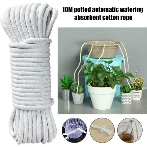 10M Self Watering Wick Cord Cotton Rope for Indoor Potted Plant Self-Watering DIY N66