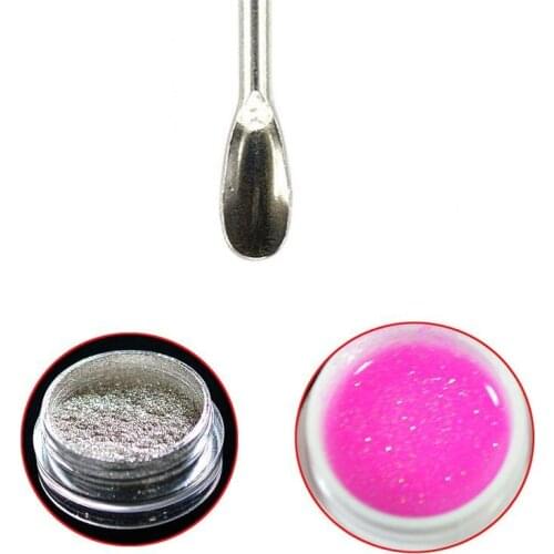 Nail Art Tools Stainless Steel Stirring Rod Acrylic Powder Liquid UV Muddler Poke Needle Spoon Tool Set Gel Spoon Nail