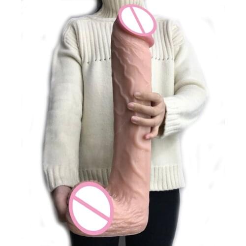 16.5in Huge Long Dildo Realistic Penis Massive Cock Sex Toys For Women Anal Massage Masturbator Clitoral Stimulate Sex Shop