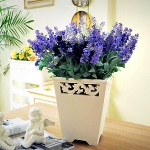 Fashion 10 Heads Artificial Lavender Flower Silk Romantic Flowers For Birthday Party Festival Wedding Home Decoration B1