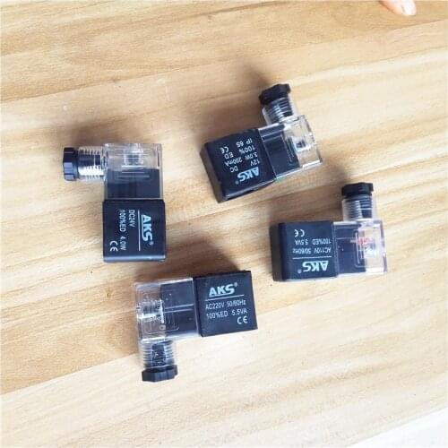 AKS Pneumatic Solenoid Valve Coil For 4V210 4V210-08 4v310-10 4v410-15
