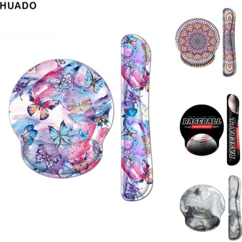 Butterfly Keyboard Wrist Mouse Pad Wrist Rest Pad Ergonomic Memory Foam Set Comfort Wrist Mouse Pad Custom