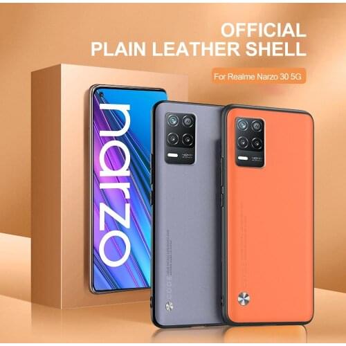 Narzo 30 5G Case Leather Shockproof Protect Cover Shockproof Case For Realme Narzo 30 5G phone Cover For Realme Narzo30 Fundas