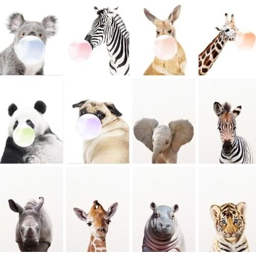 GATYZTORY 60x75cm Frame Diy Oil Painting By Bumbers Kits Animals Abstract Acrylic Paint By numbers For Adults Home Decors