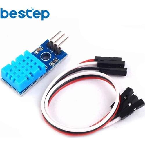 New Temperature and Relative Humidity Sensor DHT11 Probe Module with Cable 2Sets Single Bus Diy Kit