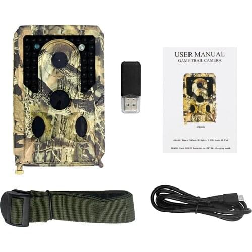 PR400 Hunting Camera 12MP 1080P Infrared Camera Night Vision Wildlife Scouting Cameras Infrared Hunting Trail Cameras