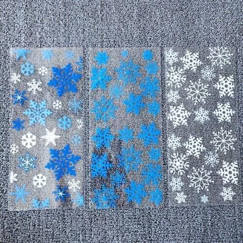 100PCS OPP Plastic Bags Resealable Poly Bag Transparent Self Adhesive Seal Jewelry Gift Candy Sweets Making Snowflake Christmas