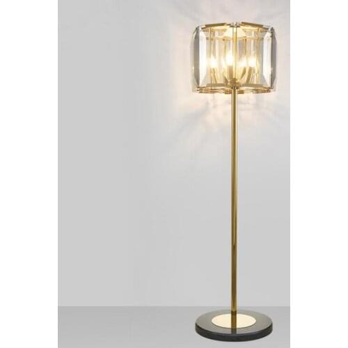 Postmodern modern minimalist living room floor lamp atmosphere personality bedroom light luxury crystal standing large floor