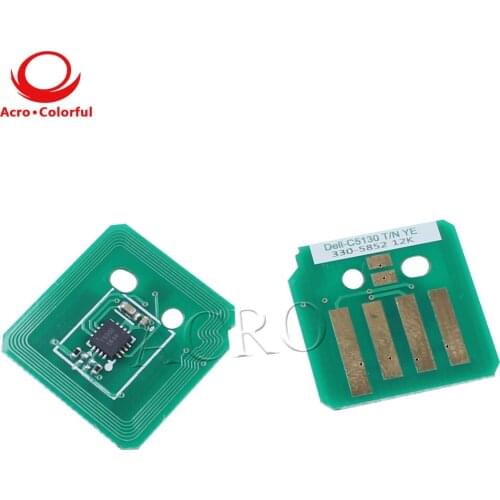 Compatible Reset Toner Chip for Dell C5130cdn color laser printer cartridge 330-5846 330-5850 330-5843 330-5852