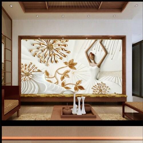 Modern Living Room Sofa Background Wall Paper TV Backgrounds Decoration Fashion Girl Ballet Embossing Film and TV Wallpaper 3D