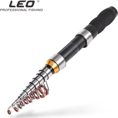 1.0-2.3m Telescopic Fishing Rod Ultra-Light Portable Lure Fishing Pole/Black ultra short sea otter