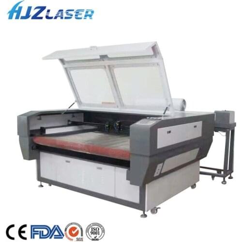Fabric Cloth Apparel Textile Garment CO2 auto feeding Laser Cutting Machine