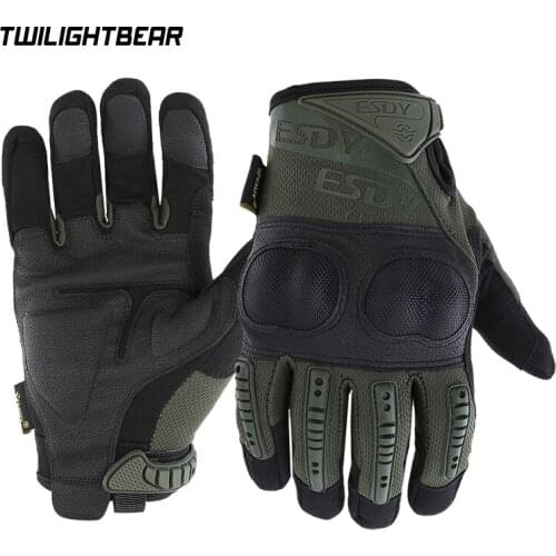Outdoor Tactical Gloves Hunting Military Men Combat Knuckles Gloves Touch for Shooting Airsoft Painball Motorcyle Riding AE005