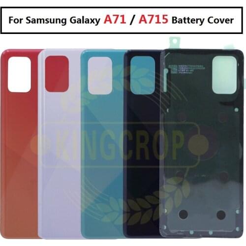 For SAMSUNG Galaxy A71 Back Battery Cover Door Rear Glass Housing Case For SAMSUNG A71 A715F/DS, SM-A715F/DSN ; SM-A715F/DSM