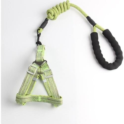 Dog Harness Vest Adjustable Puppy Cat Sets Small Medium Dog Lead Chain Fashion Traction chest strap Dogs Outdoor Walking