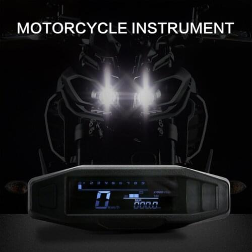 LCD Motorcycle Speedometer 0~199km/H Digital Odometer RPM Speedometer Gauge