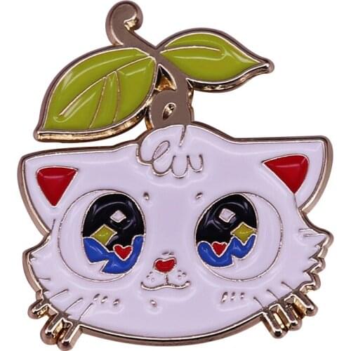 Totoro Cat Meow Badge Get this purr-fect Kitty to adore your jackets