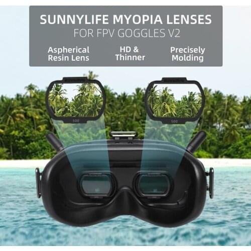 1 Pair Myopia Lenses For DJI FPV Goggles V2 Nearsighted Corrective Aspherical Lenses Glasses for DJI FPV Goggles V2 Accessories