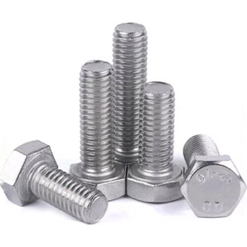 1Pcs 5/8-11 UNC Stainless Steel 304 Outer Hexagon Head Screws external Hex Fasten Screw Mechanical Bolts Bolt