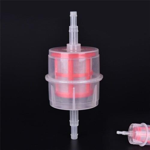 1pc Universal Petrol Inline Fuel Filter Large Car Part Fit 6mm and 8mm Pipes