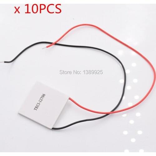 10PCS/LOT TEC1-12706 12706 TEC Thermoelectric Cooler Peltier 12V New of semiconductor refrigeration TEC1-12706