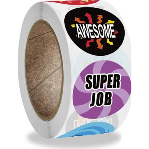 100PCS Reward Thank You Stickers Adhesive Labels Seal Stickers for Children Decoration Scrapbook Stationery Supply