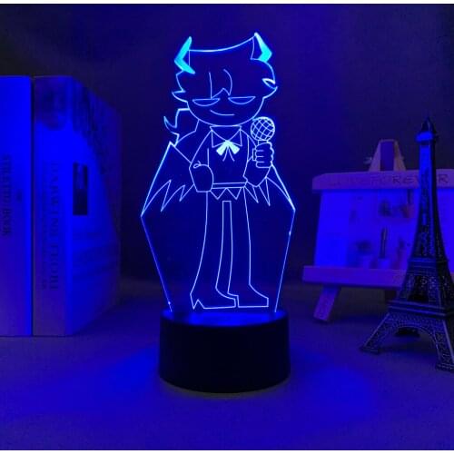 3d Led Night Light Game Friday Night Funkin Selever Figure for Child Bedroom Decorative Light Birthday Gift Desk Led Lamp FNF