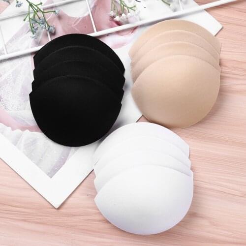 6 Pairs Sponge Padding Insert Chest Breast Push Up Boob Foam Cups Women Intimates Accessories Sports Bikini Swimsuit Bra Pads